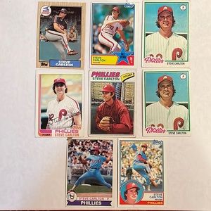 Steve Carlton Cards -various-1976-1988